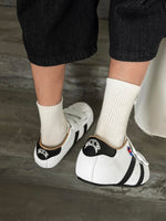 Vintage Shell Toe Velcro Strap Puffy Sneakers