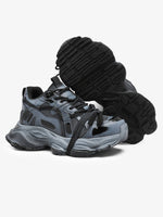 Cyberpunk Glossy Panel Techwear Chunky Sneakers