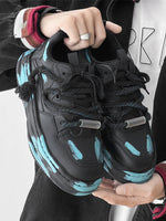 Colorful Graffiti Design Platform Sneakers