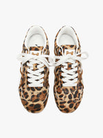 Leopard Print Racing Training Sneakers