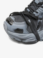 Cyberpunk Glossy Panel Techwear Chunky Sneakers