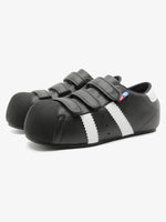 Vintage Shell Toe Velcro Strap Puffy Sneakers