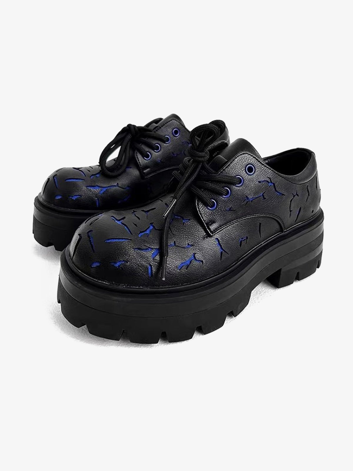 High Street Crackle Leather Shoes